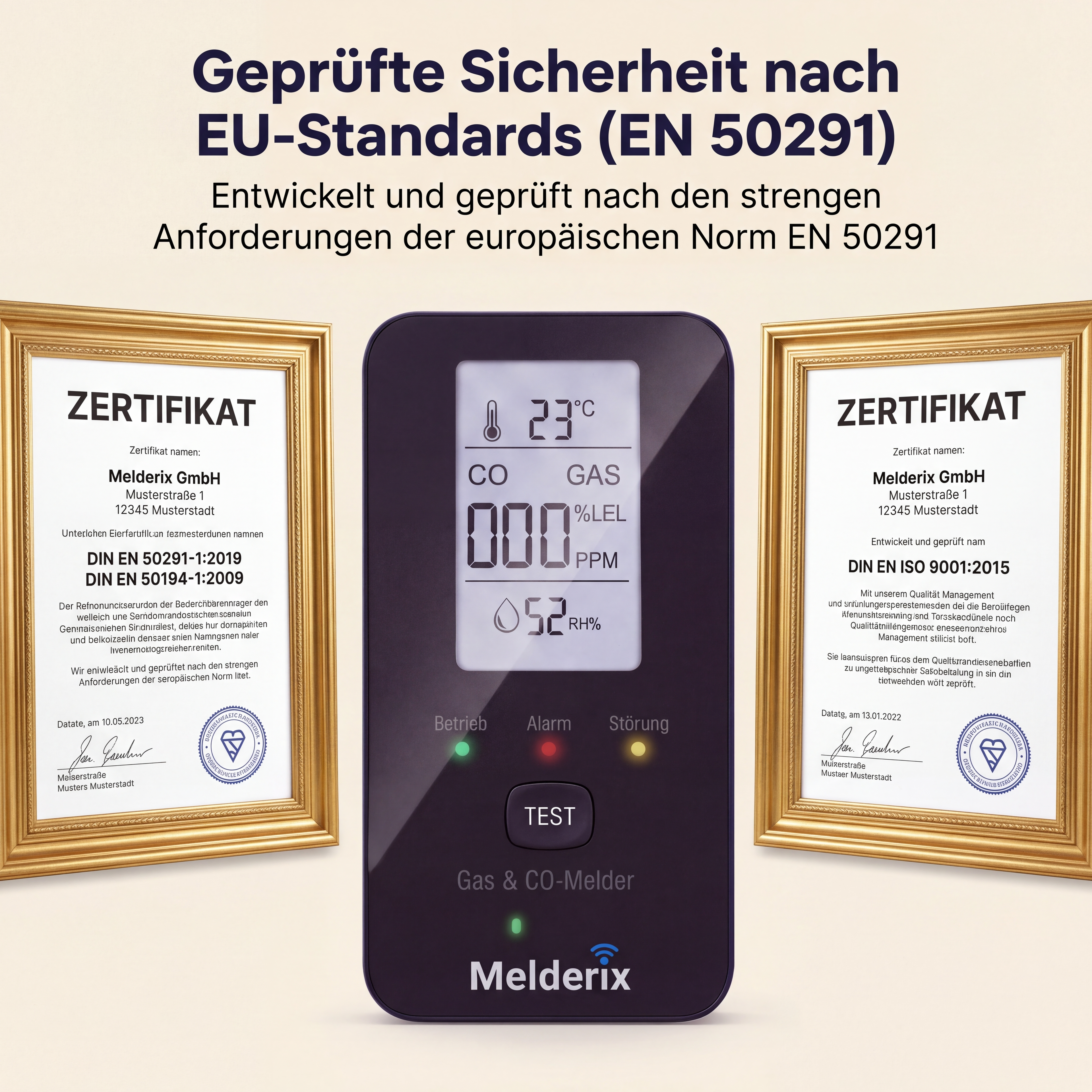 Melderix 4 in 1 CO Detektor für Boote & Yachten